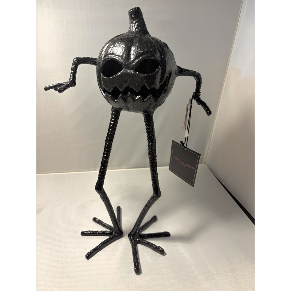 CHRISTIAN SIRIANO Bronze Jack O Lantern Pumpkin Monster 18” Halloween Figurine